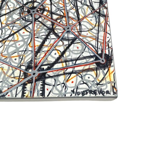 Abstract Geometric Painting On Canvas By Trevor Williamson - Picture 6 of 9